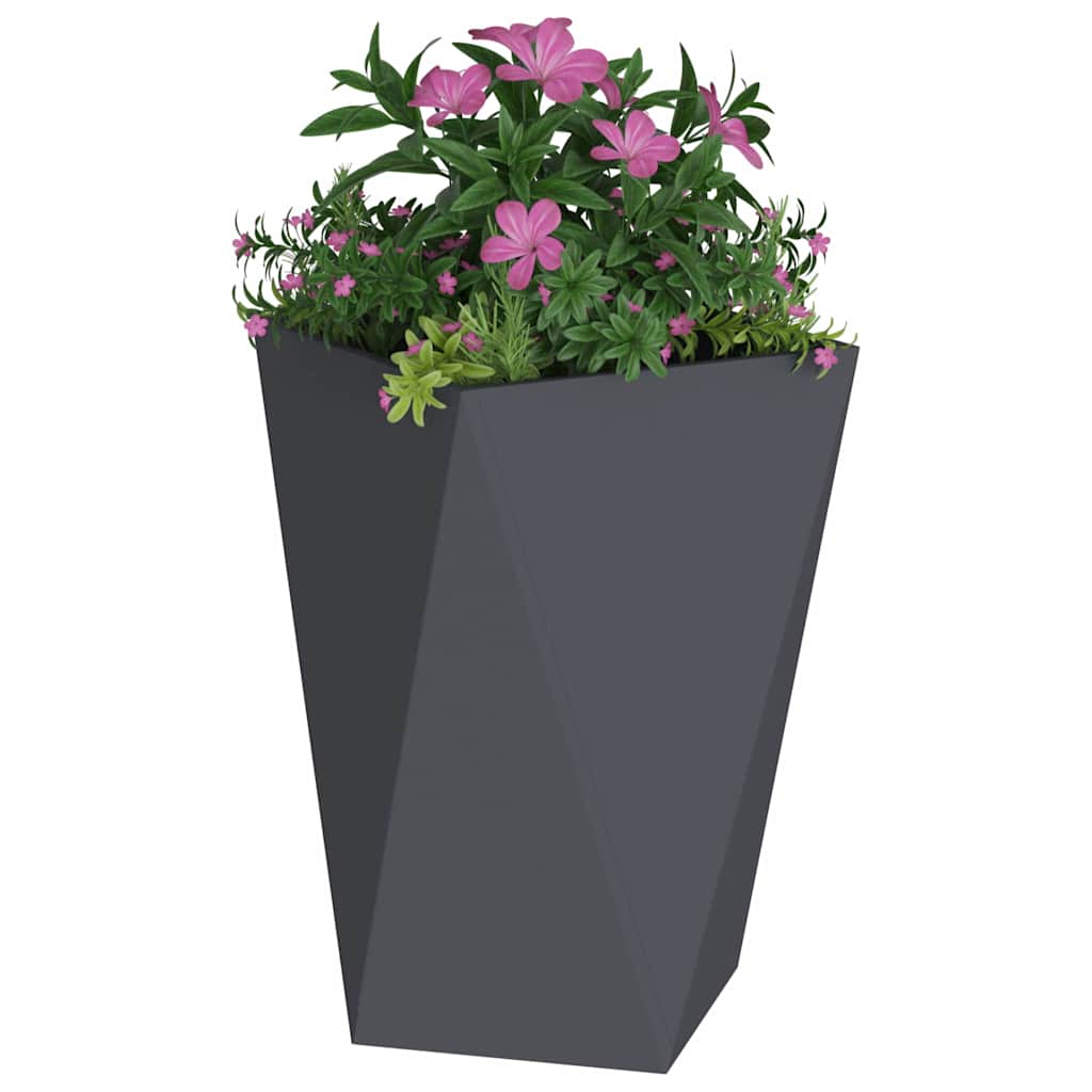 Planter Anthracite 50 x 50 x 75 cm Steel