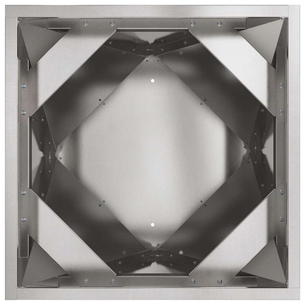 Planter 2 pcs Silver 50 x 50 x 75 cm Stainless Steel