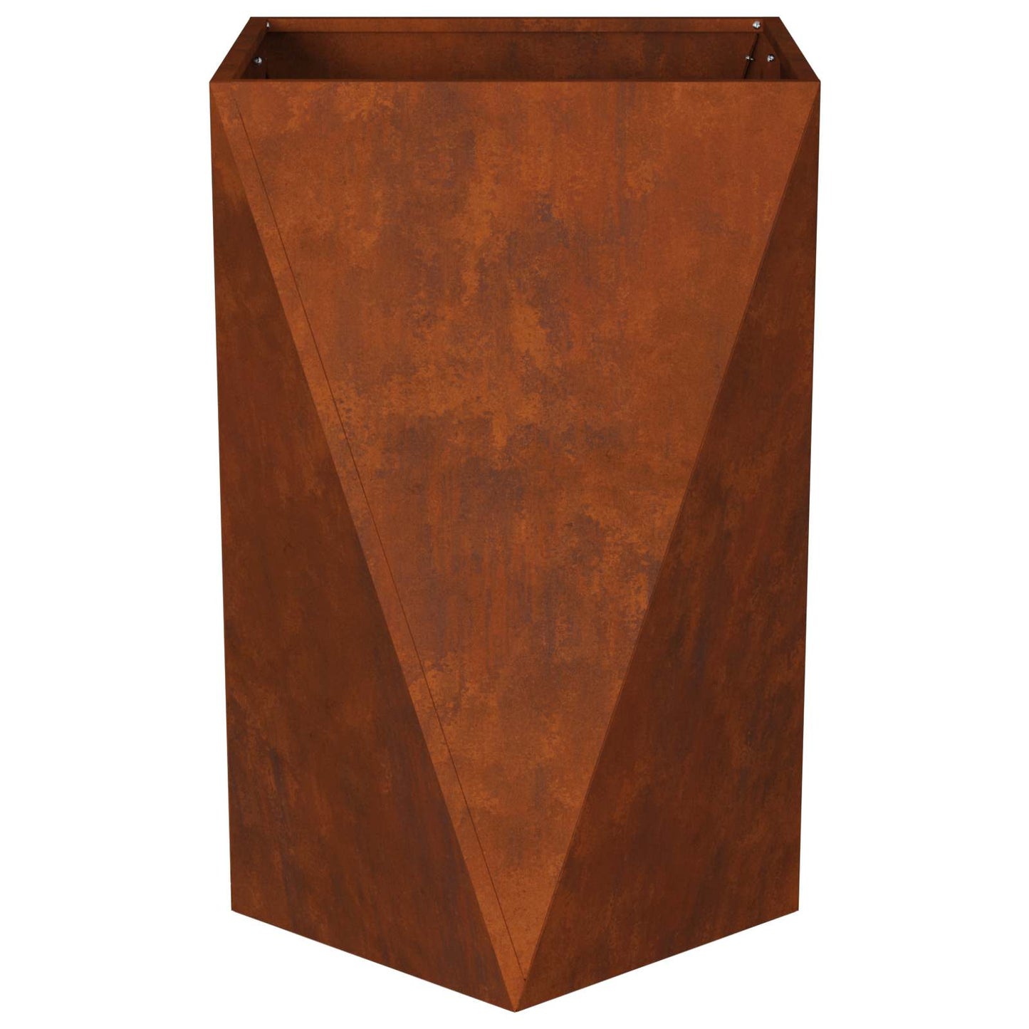 Planter Rusty 50 x 50 x 75 cm Weathering Steel