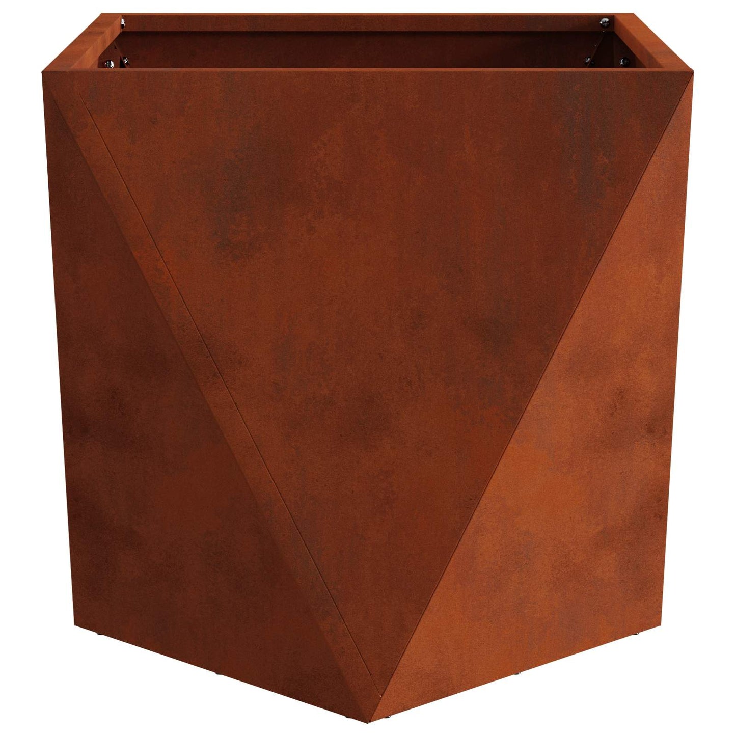Planter 2 pcs Rusty 40 x 40 x 40 cm Weathering Steel
