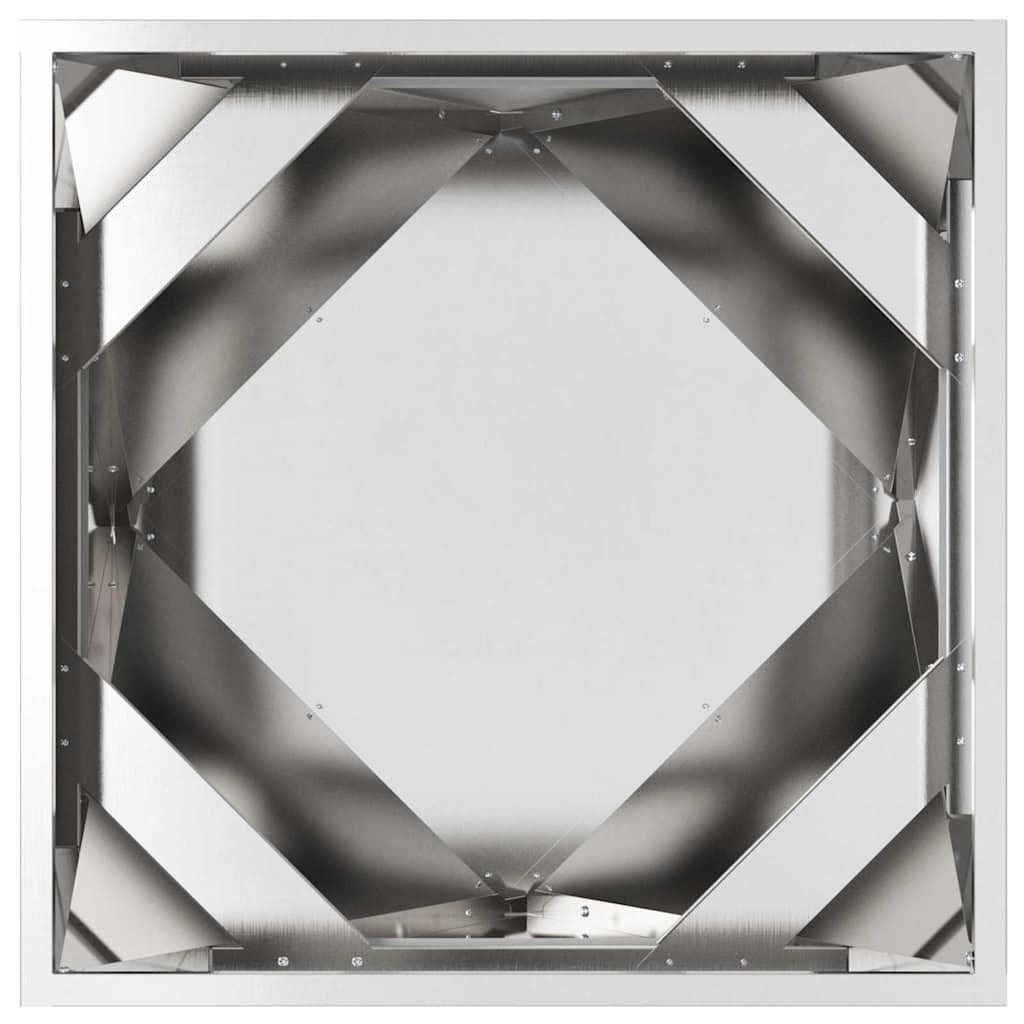 Planter Silver 50 x 50 x 50 cm Galvanised Steel