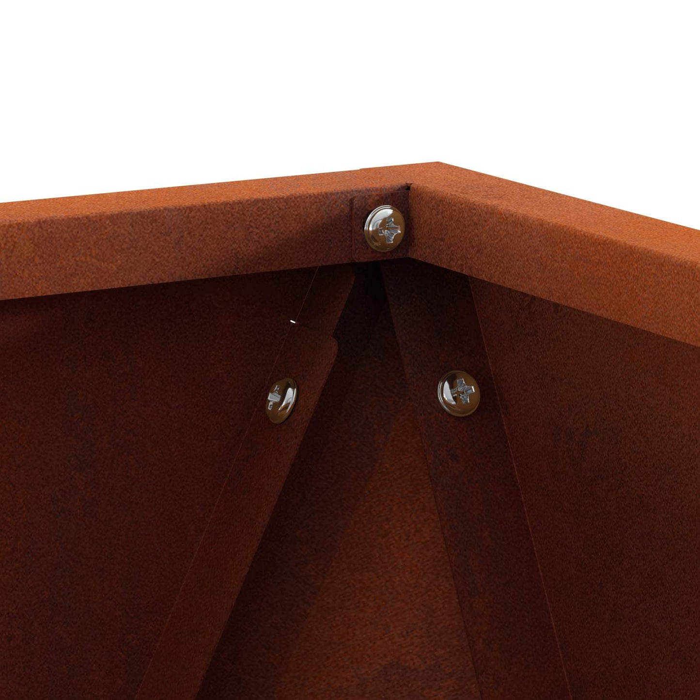 Planter Rusty 50 x 50 x 50 cm Weathering Steel