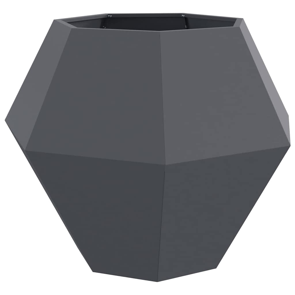 Planter Anthracite 100 x 100 x 80 cm Steel