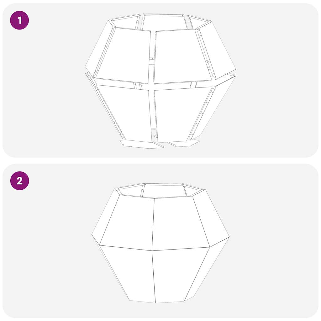 Planter 2 pcs Silver 100 x 100 x 80 cm Stainless Steel