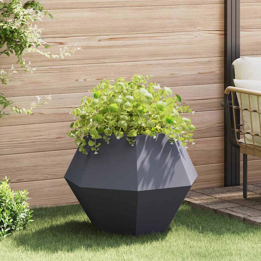 Planter Anthracite 75 x 75 x 60 cm Steel