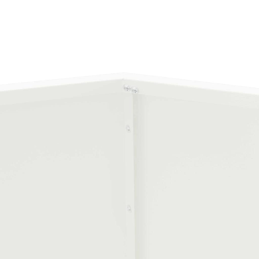 Planter White 50 x 50 x 40 cm Steel