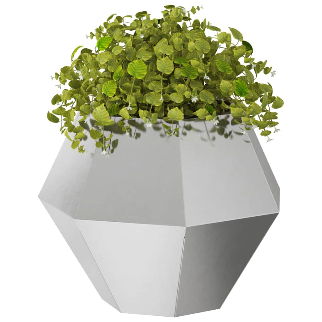 Planter Silver 50 x 50 x 40 cm Stainless Steel