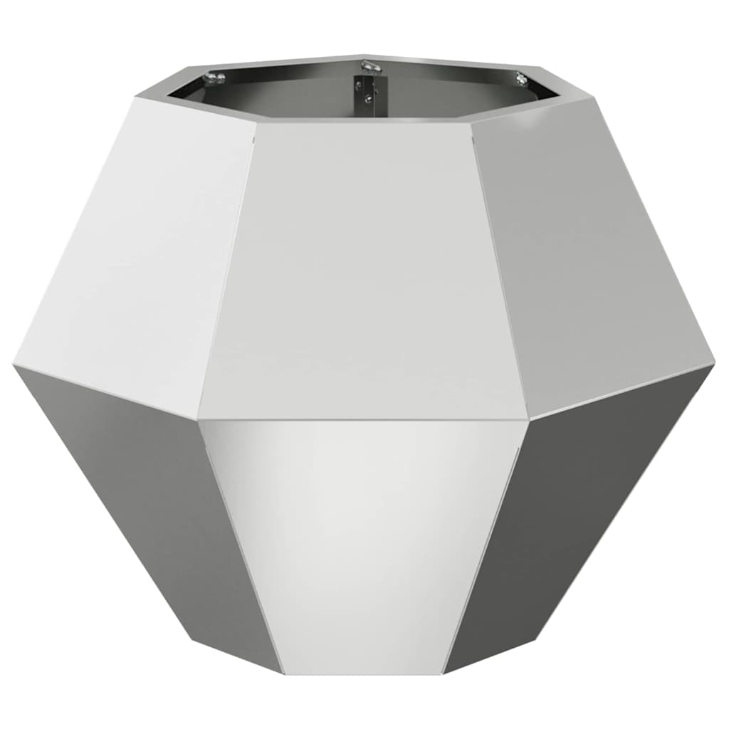 Planter Silver 50 x 50 x 40 cm Galvanised Steel