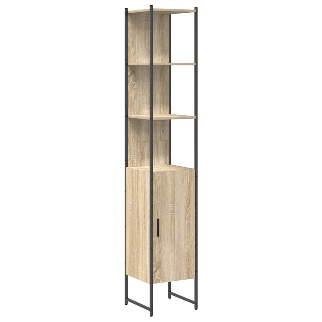Bathroom Furniture Set 3 pcs Sonoma Oak Engineered Wood