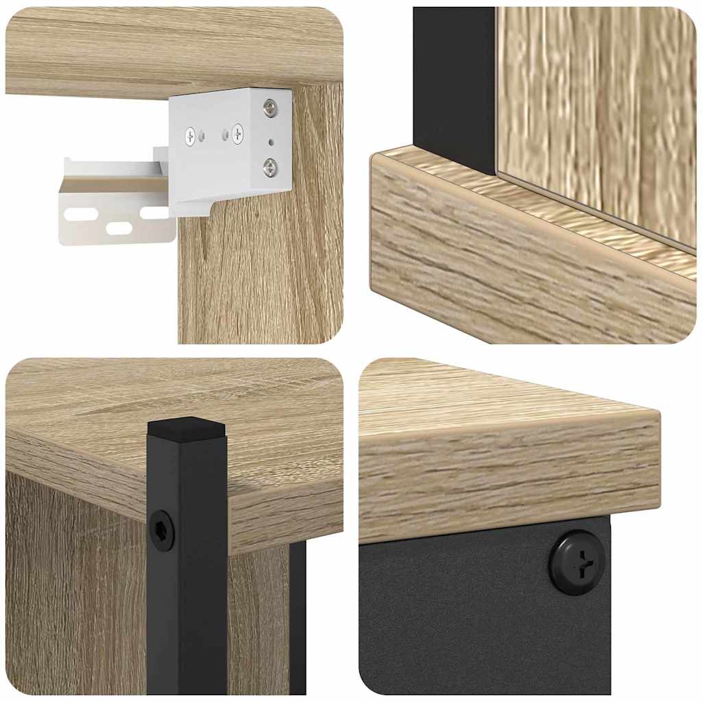 Bathroom Furniture Set 4 pcs Sonoma Oak Engineered Wood