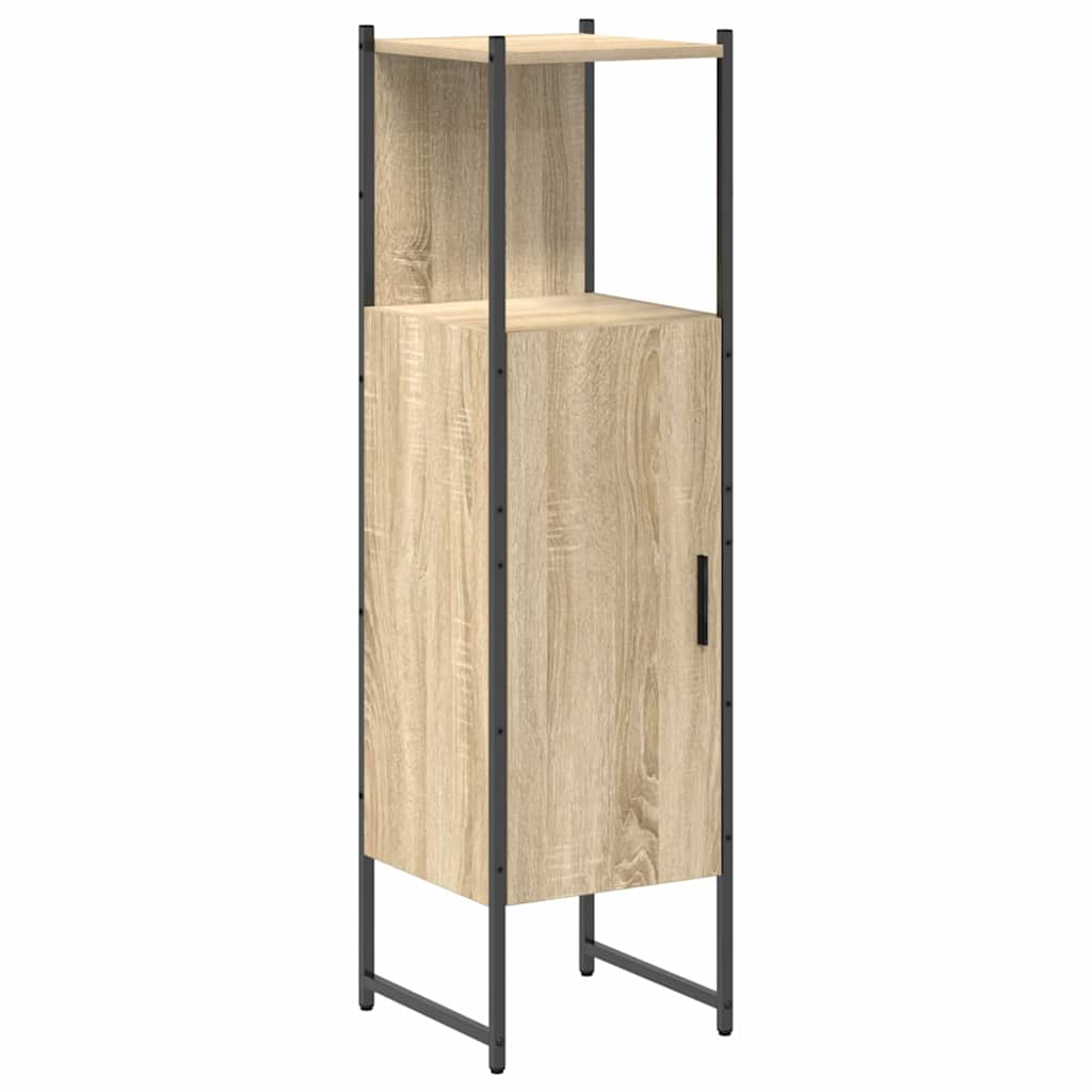 Bathroom Furniture Set 4 pcs Sonoma Oak Engineered Wood
