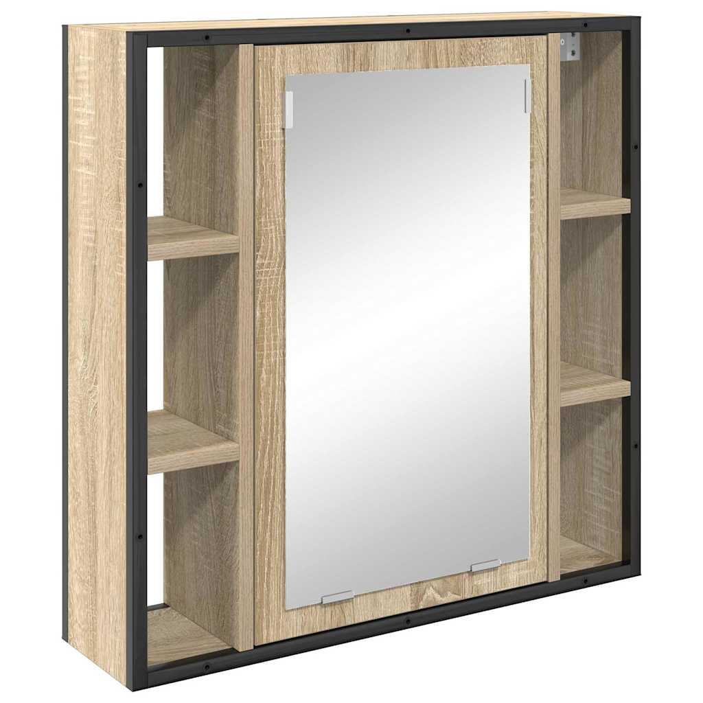 Bathroom Furniture Set 4 pcs Sonoma Oak Engineered Wood