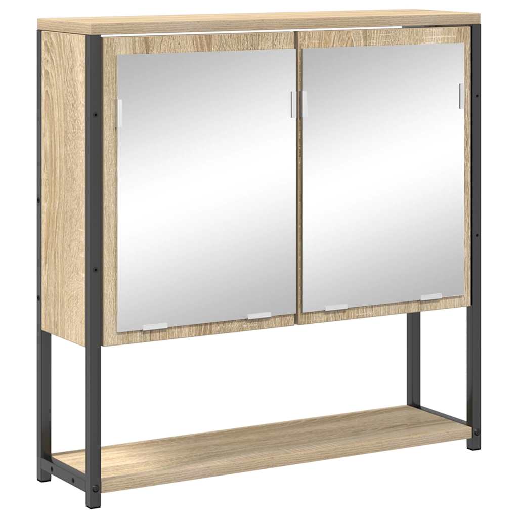 Bathroom Furniture Set 3 pcs Sonoma Oak Engineered Wood