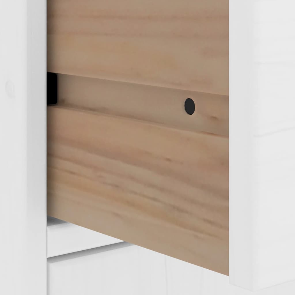 Side Cabinets 4 pcs "ODDA" White 40x24x79 cm Solid Wood Pine