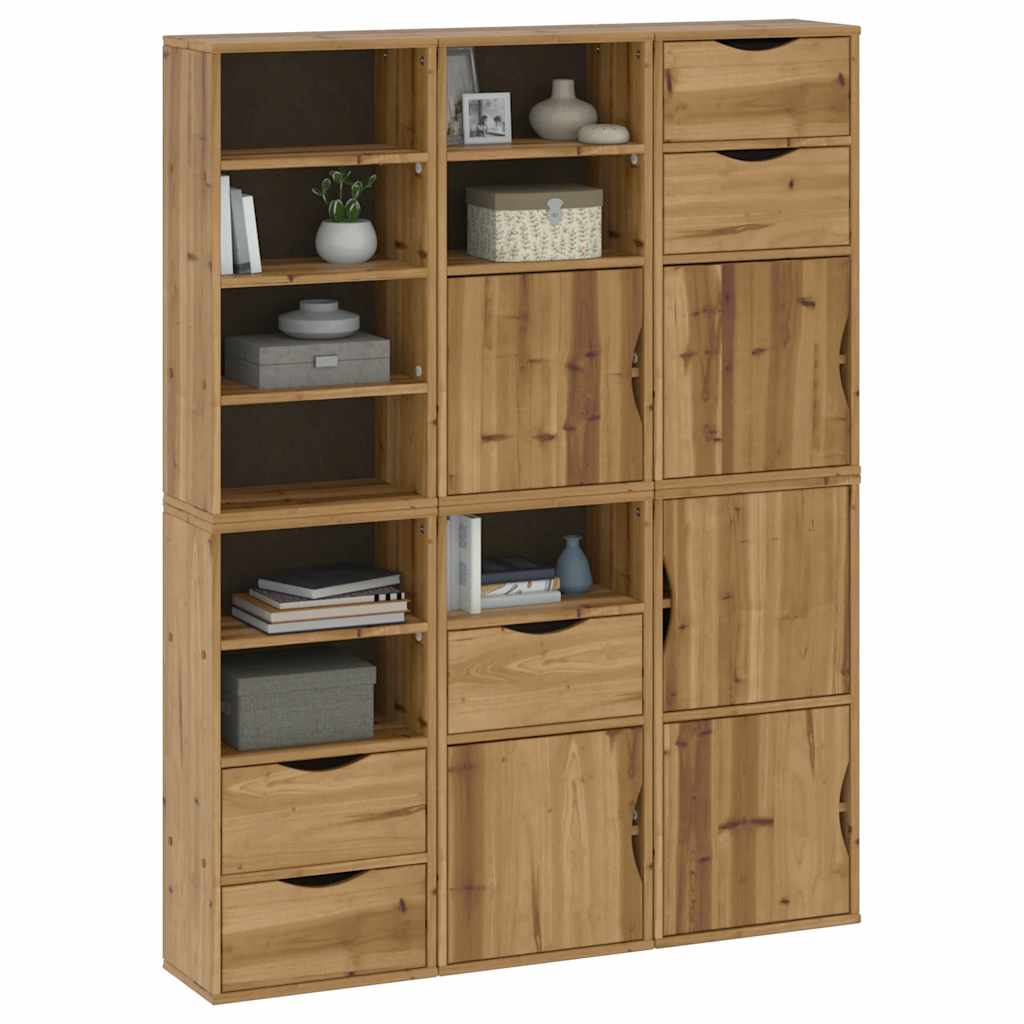 Side Cabinets 6 pcs "ODDA" 40x24x79 cm Solid Wood Pine