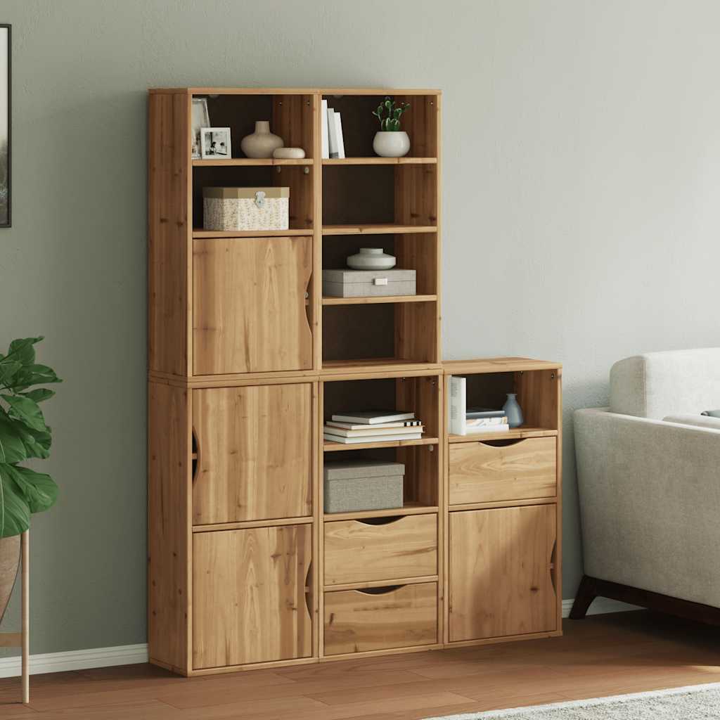 Side Cabinets 5 pcs "ODDA" 40x24x79 cm Solid Wood Pine