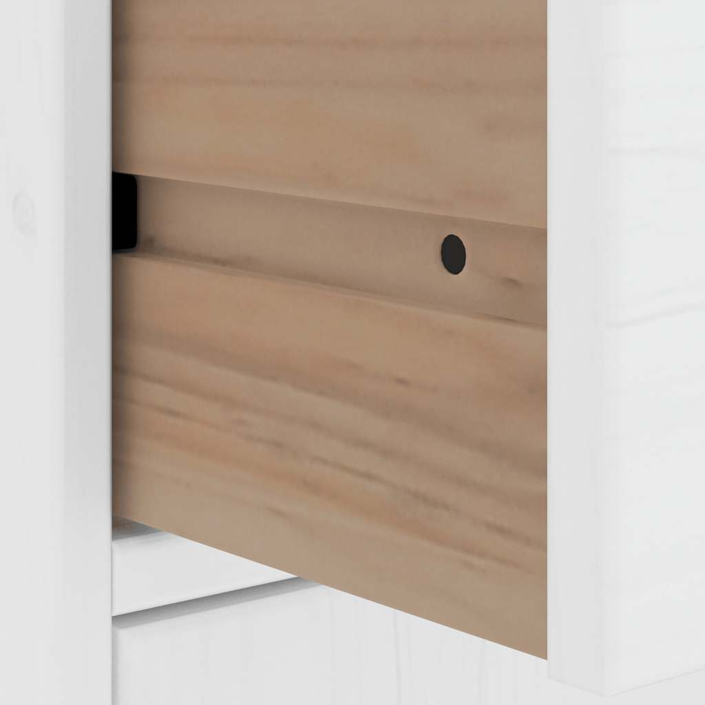 Side Cabinets 5 pcs "ODDA" White 40x24x79 cm Solid Wood Pine