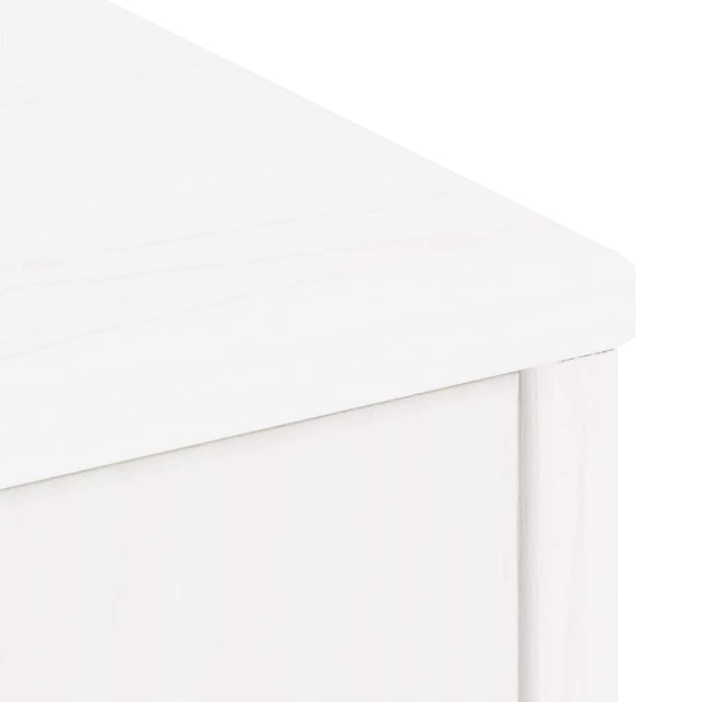 Side Cabinets 5 pcs ODDA White 40x24x79 cm Solid Wood Pine