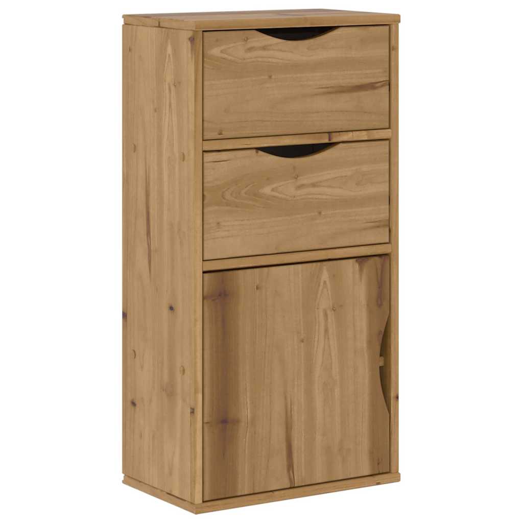 4 Piece TV Units with Storage ODDA Solid Wood Pine