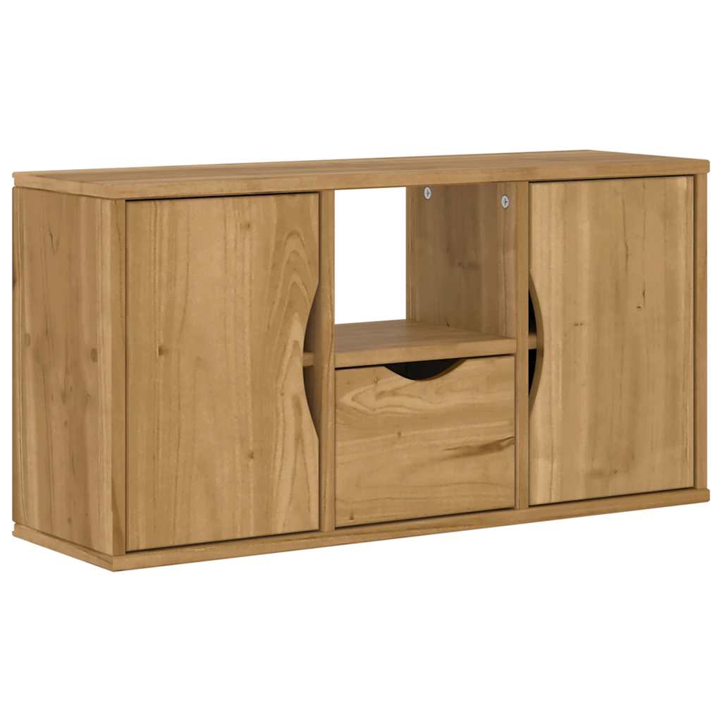 5 Piece TV Units with Storage "ODDA" Solid Wood Pine