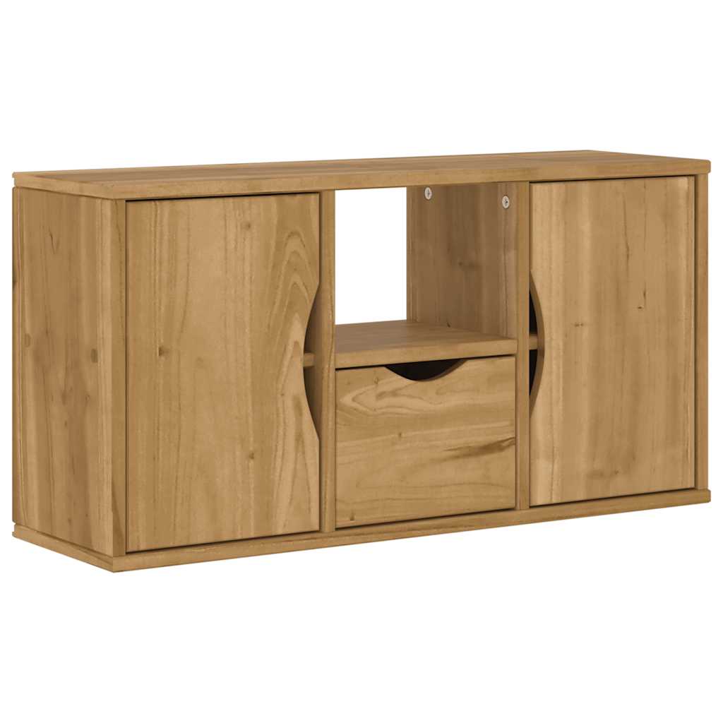 5 Piece TV Units with Storage "ODDA" Solid Wood Pine