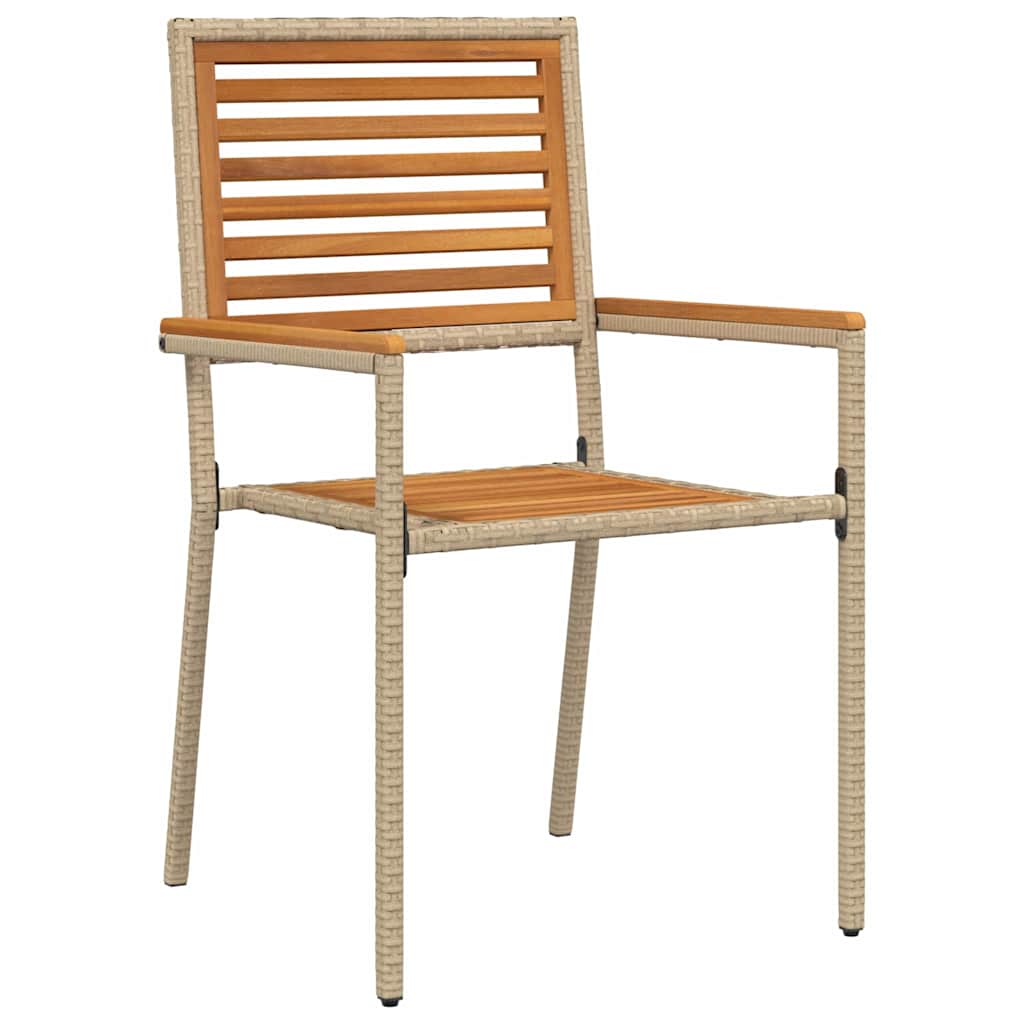Garden Dining Set 3 pcs Beige Solid Acacia Wood