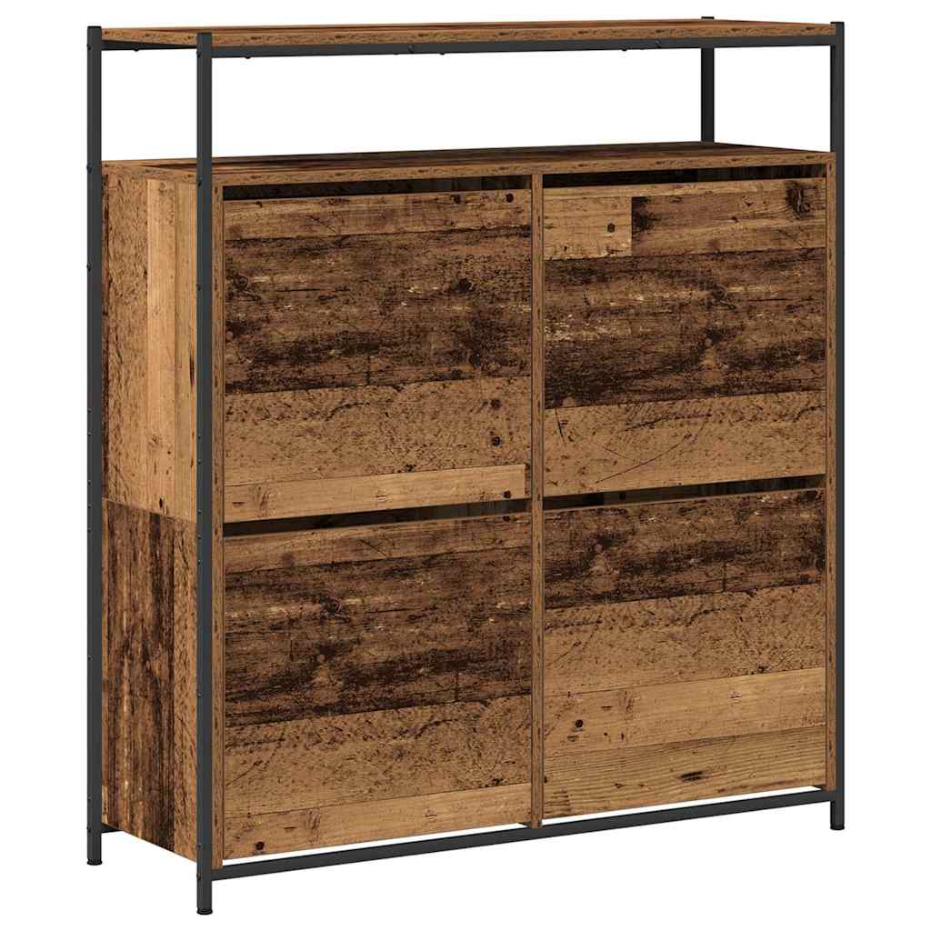 Shoe Cabinet Old Wood 100 x 34 x 112 cm Engineered Wood