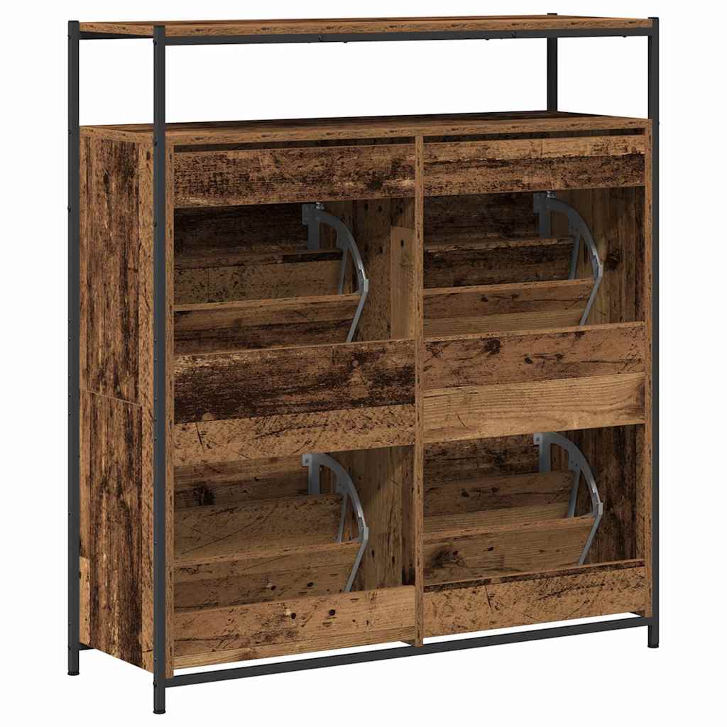 Shoe Cabinet Old Wood 100 x 34 x 112 cm Engineered Wood