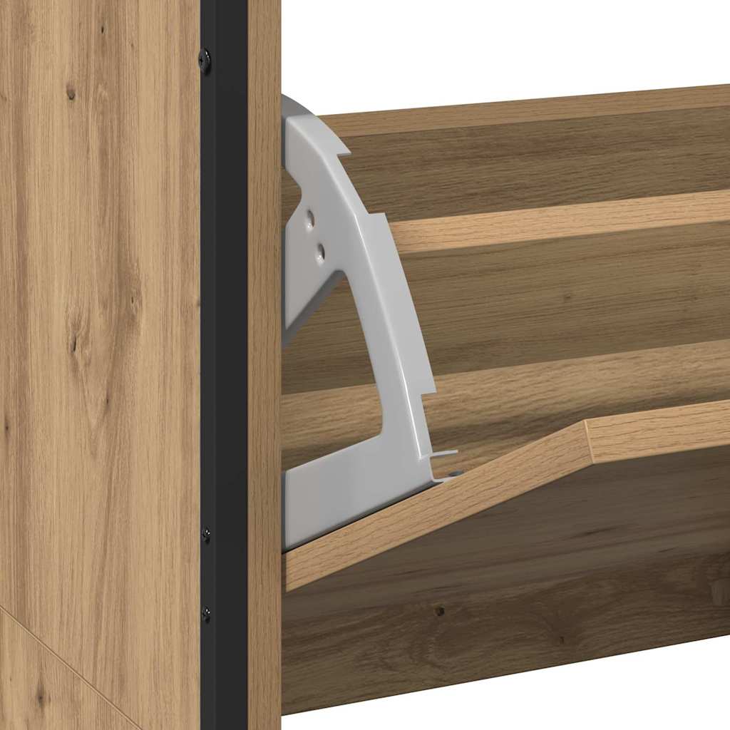 Shoe Cabinet Artisan Oak 100 x 34 x 112 cm Engineered Wood