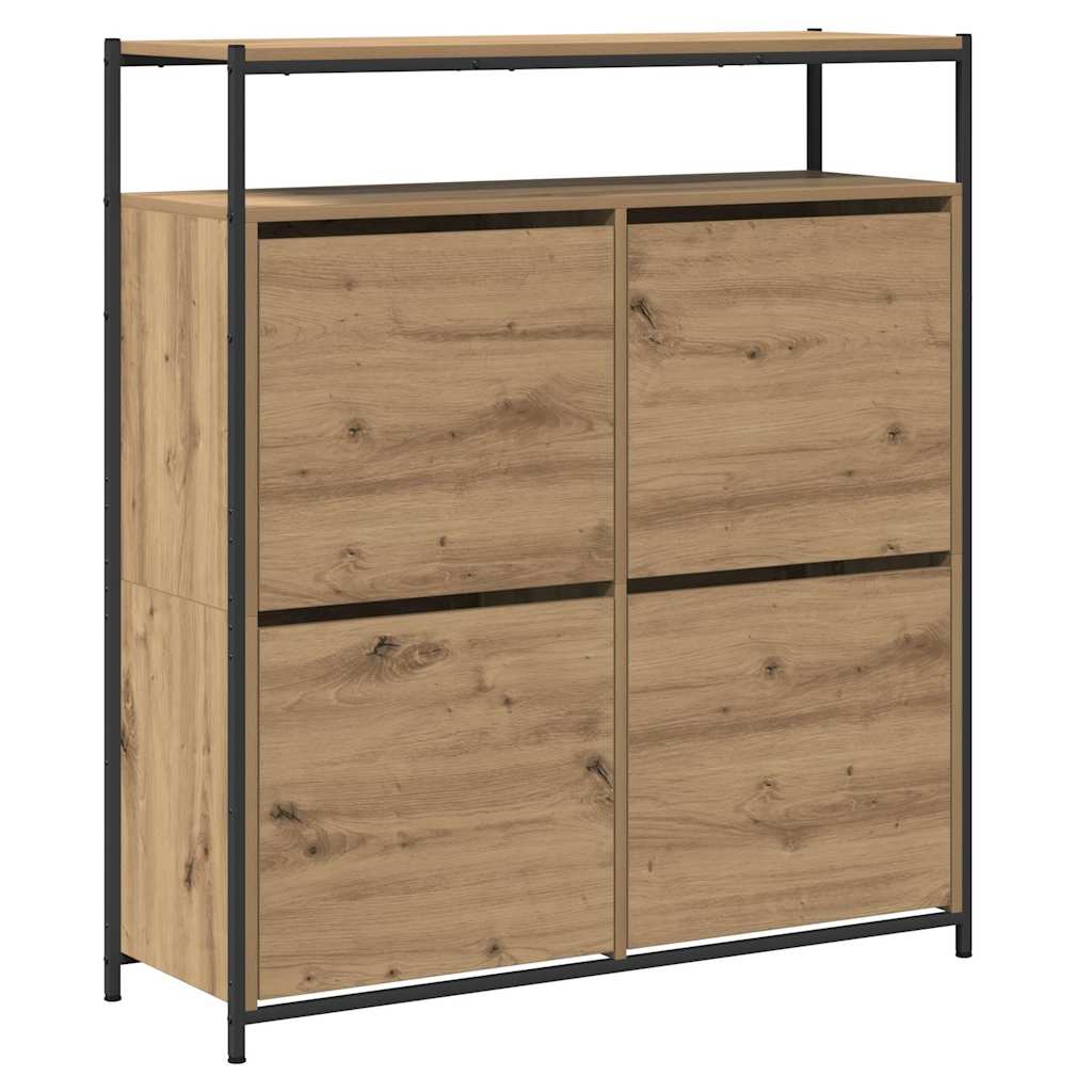 Shoe Cabinet Artisan Oak 100 x 34 x 112 cm Engineered Wood