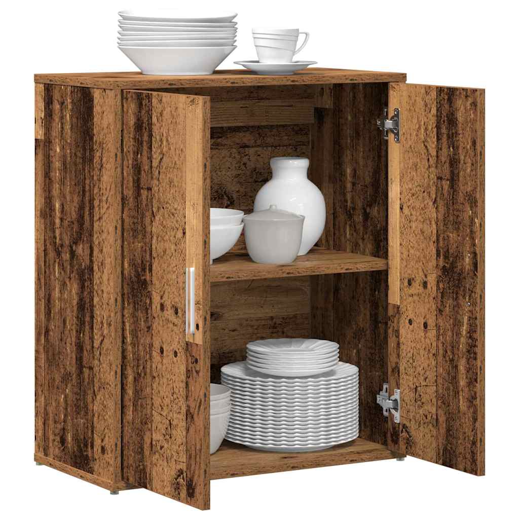 Sideboard 2 pcs Old Wood 60 x 31 x 70 cm Engineered Wood