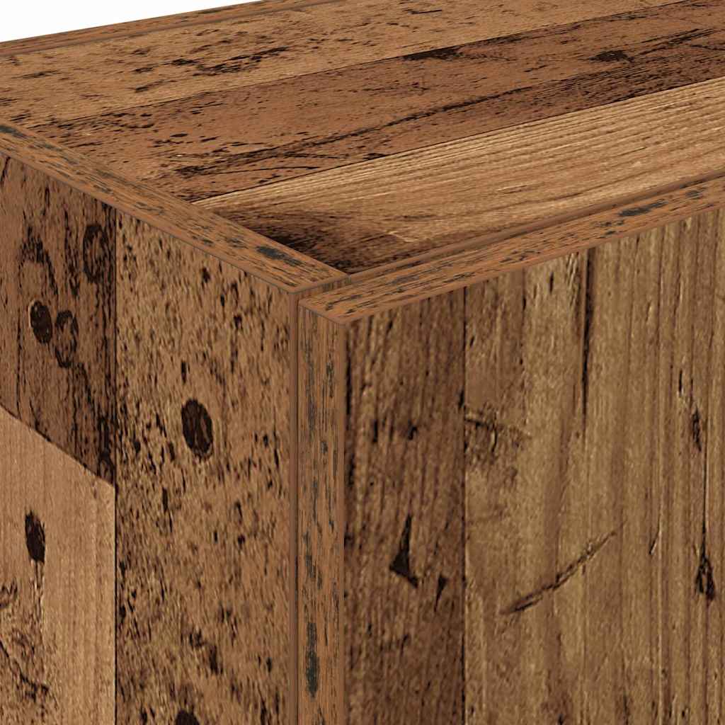 Kitchen Sideboard with Shelf 2 pcs Old Wood 60 x 50 x 180 cm