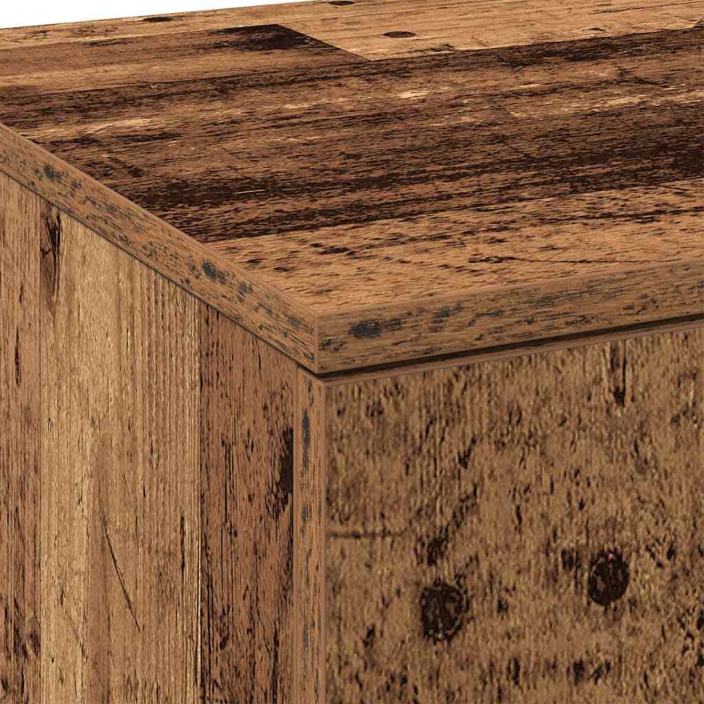 Highboard 80 x 35 x 180 cm Engineered Wood Old Wood