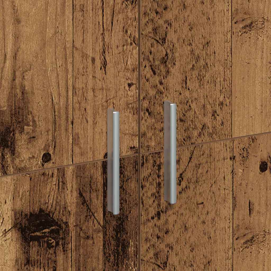 Highboard 80 x 35 x 180 cm Engineered Wood Old Wood