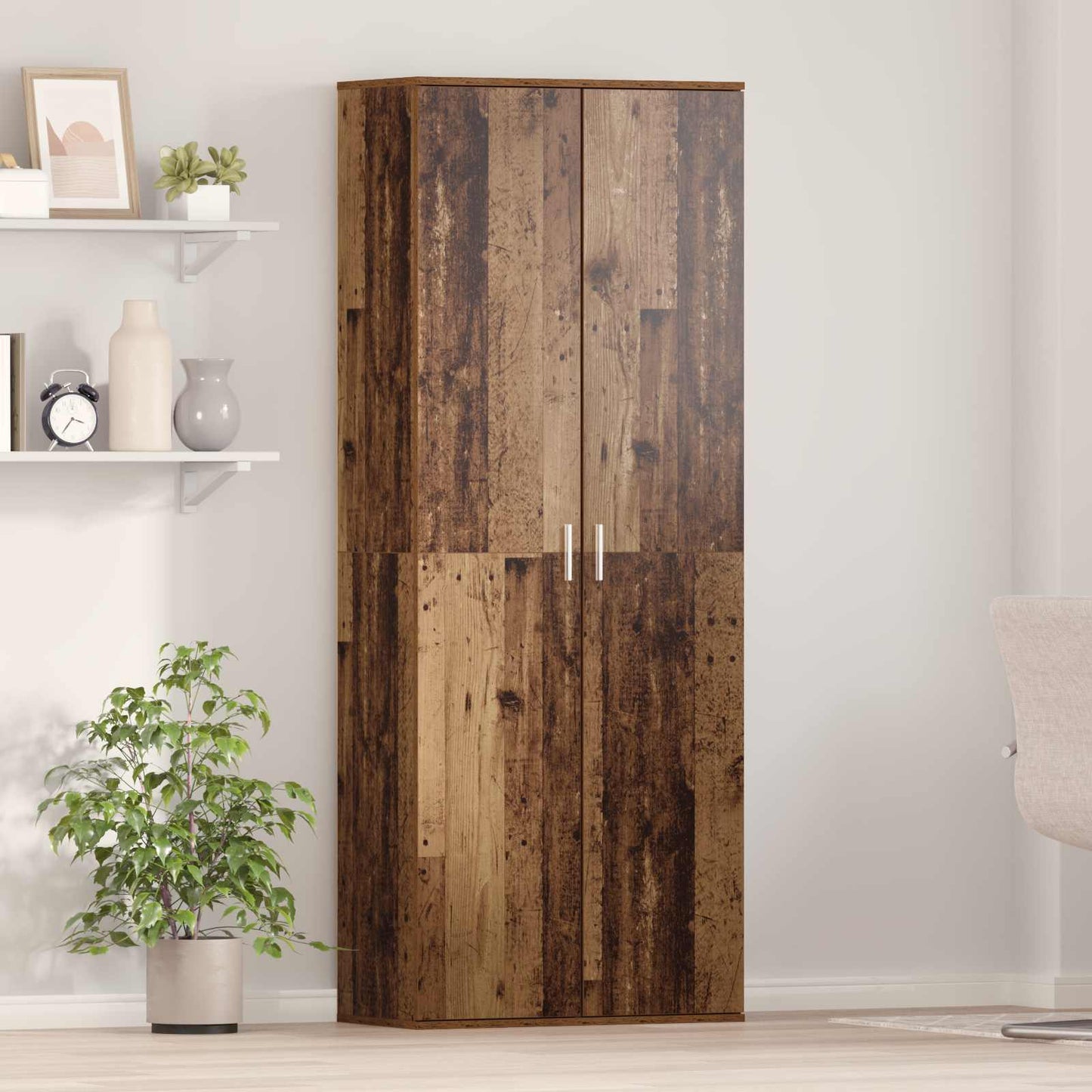 Highboard Old Wood 70 x 33.5 x 180 cm Engineered Wood