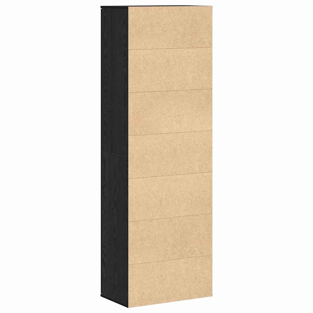 Highboard Black oak 60 x 35 x 180 cm Engineered wood