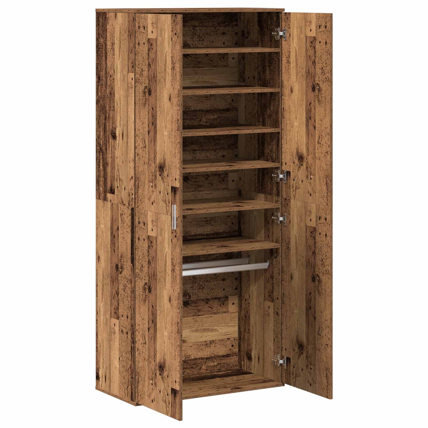 Highboard 80 x 39 x 178 cm Engineered Wood Old Wood
