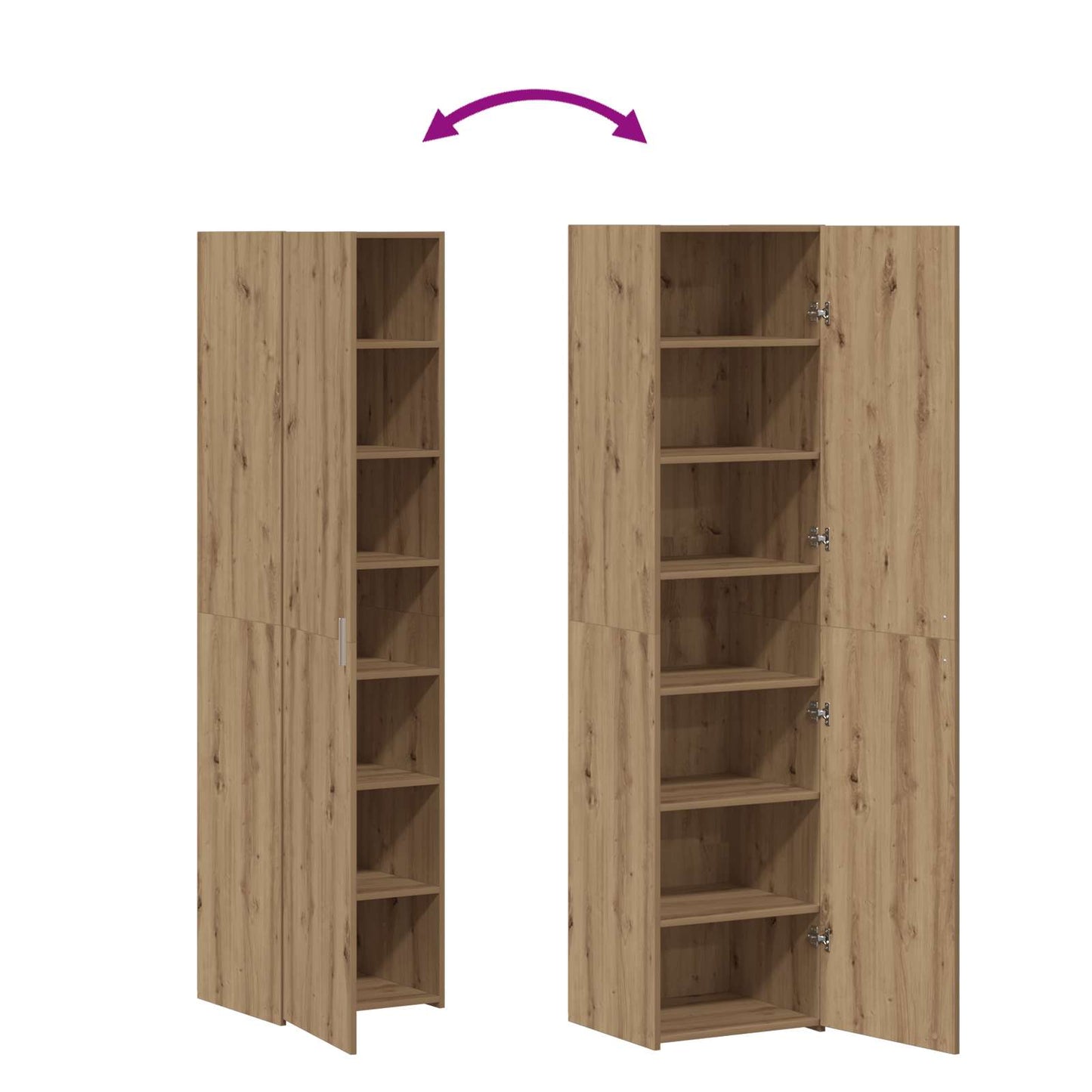 Highboard Artisan Oak 45 x 42.5 x 185 cm