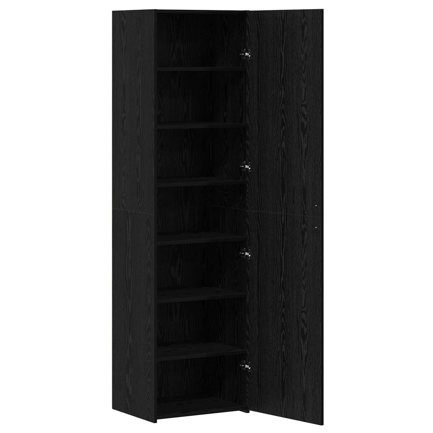 Highboard 2 pcs Black Oak 50 x 42.5 x 185 cm
