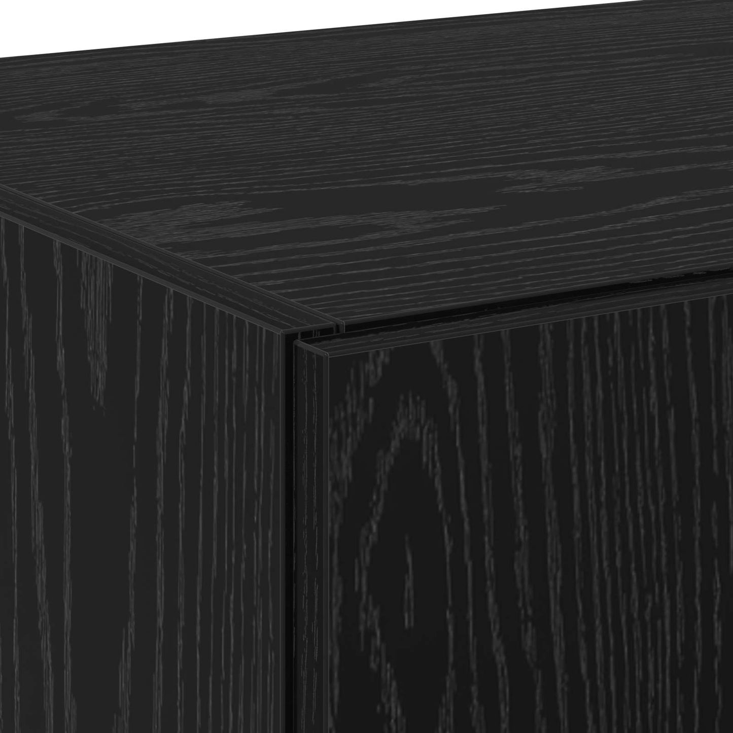 Highboard 2 pcs Black Oak 70 x 42.5 x 185 cm