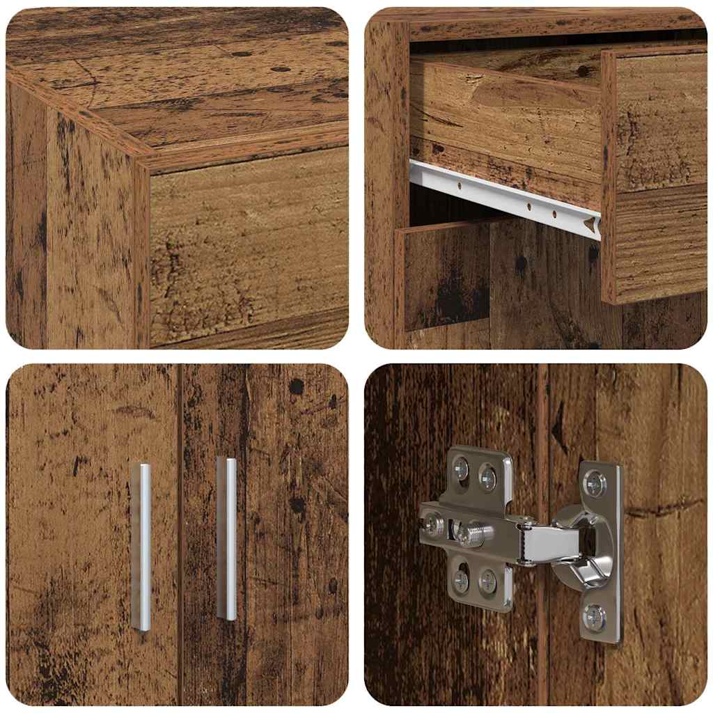 Storage Cabinet Old Wood 80 x 42.5 x 93 cm