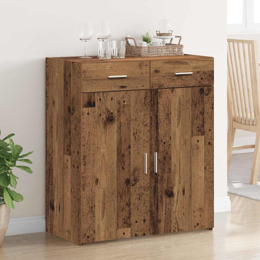 Storage Cabinet Old Wood 80 x 42.5 x 93 cm