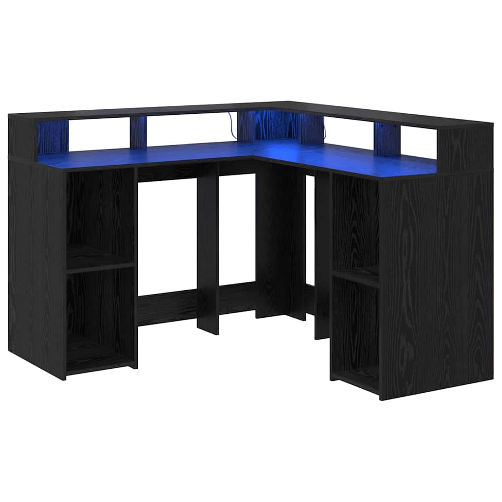 Desk Black Oak Engineered wood 130 x 130 x 91 cm