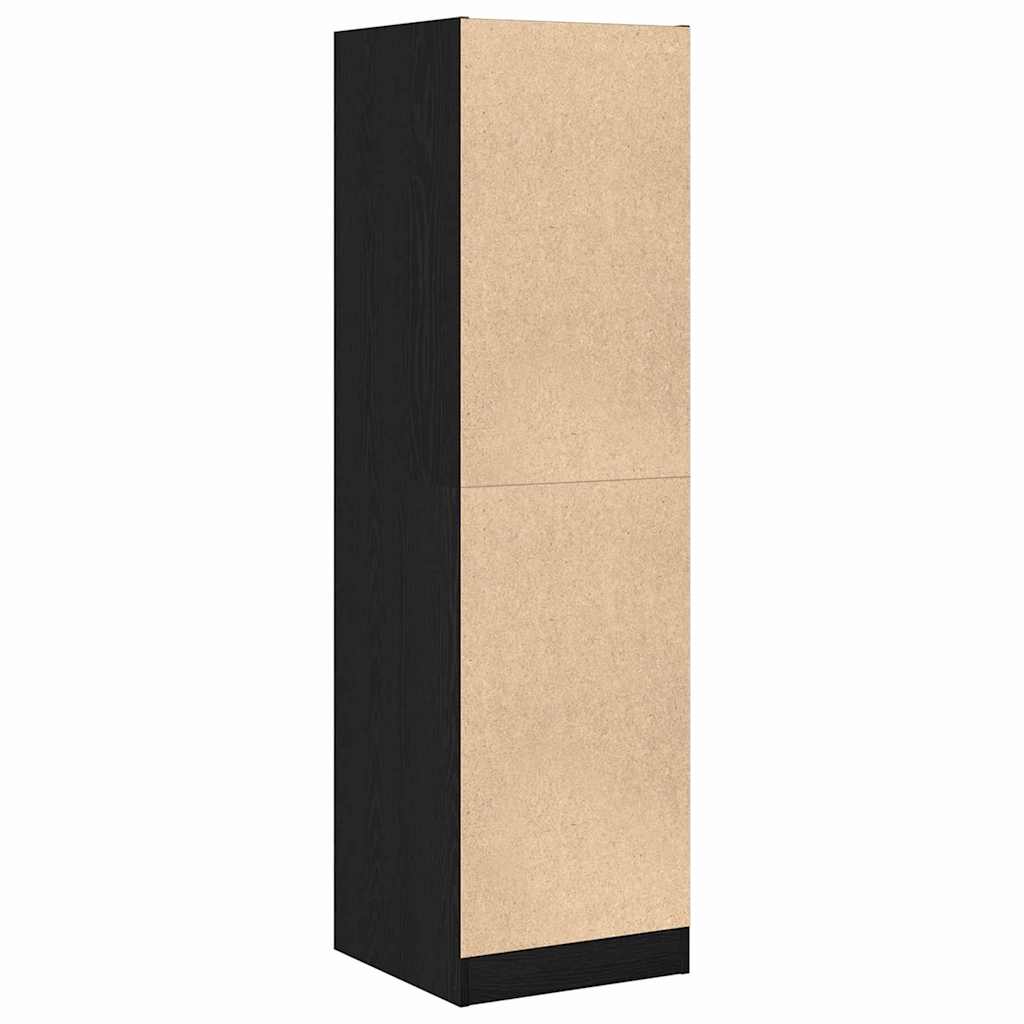 Apothecary Cabinet Black oak 40 x 41 x 144.5 cm Engineered wood