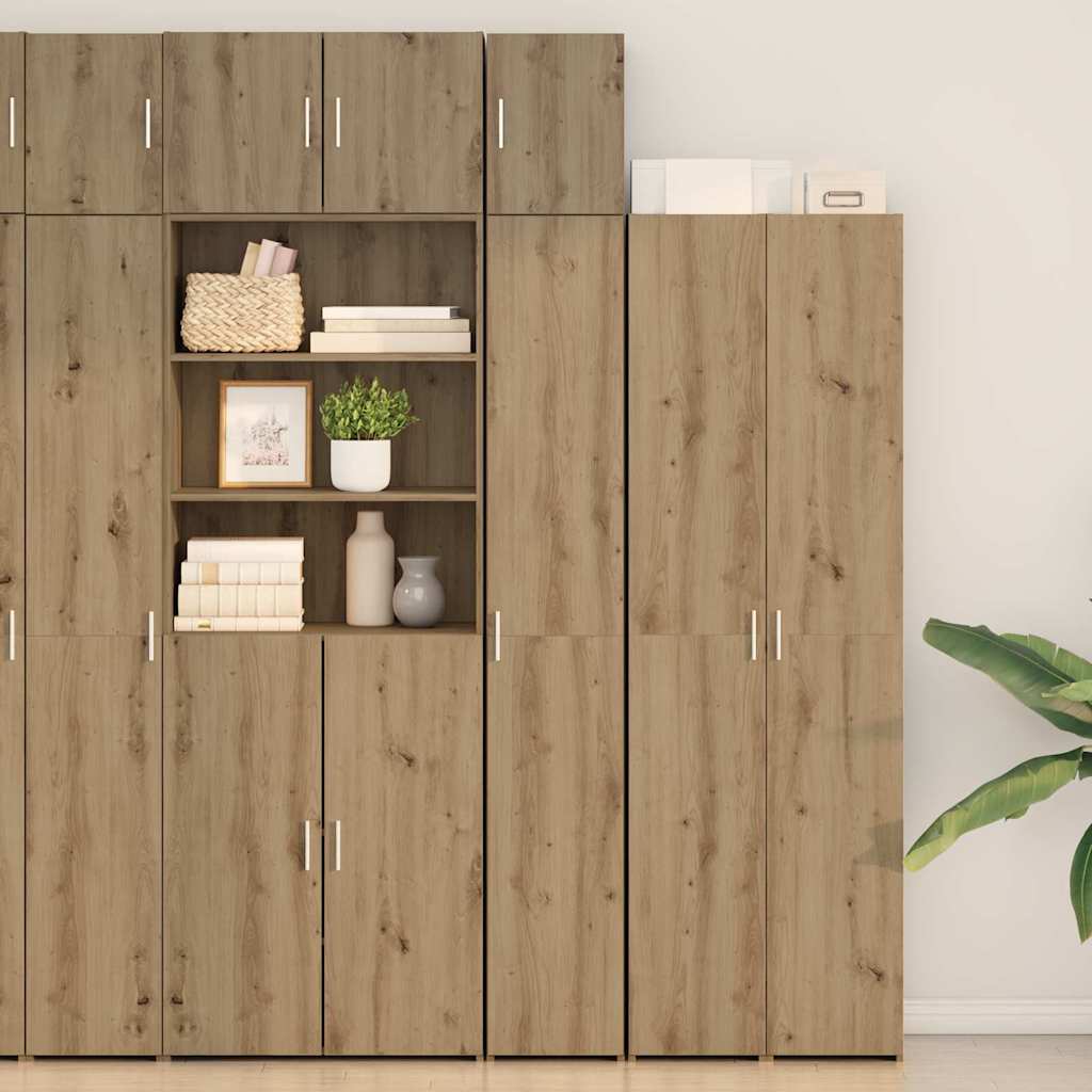 Storage Cabinet with Shelves Artisan Oak 30 x 42.5 x 225 cm