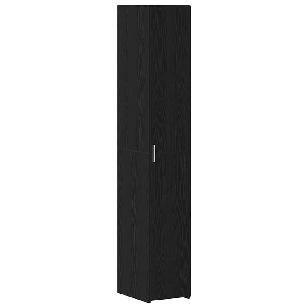Storage Cabinet 3 pcs Black Oak 30 x 42.5 x 225 cm