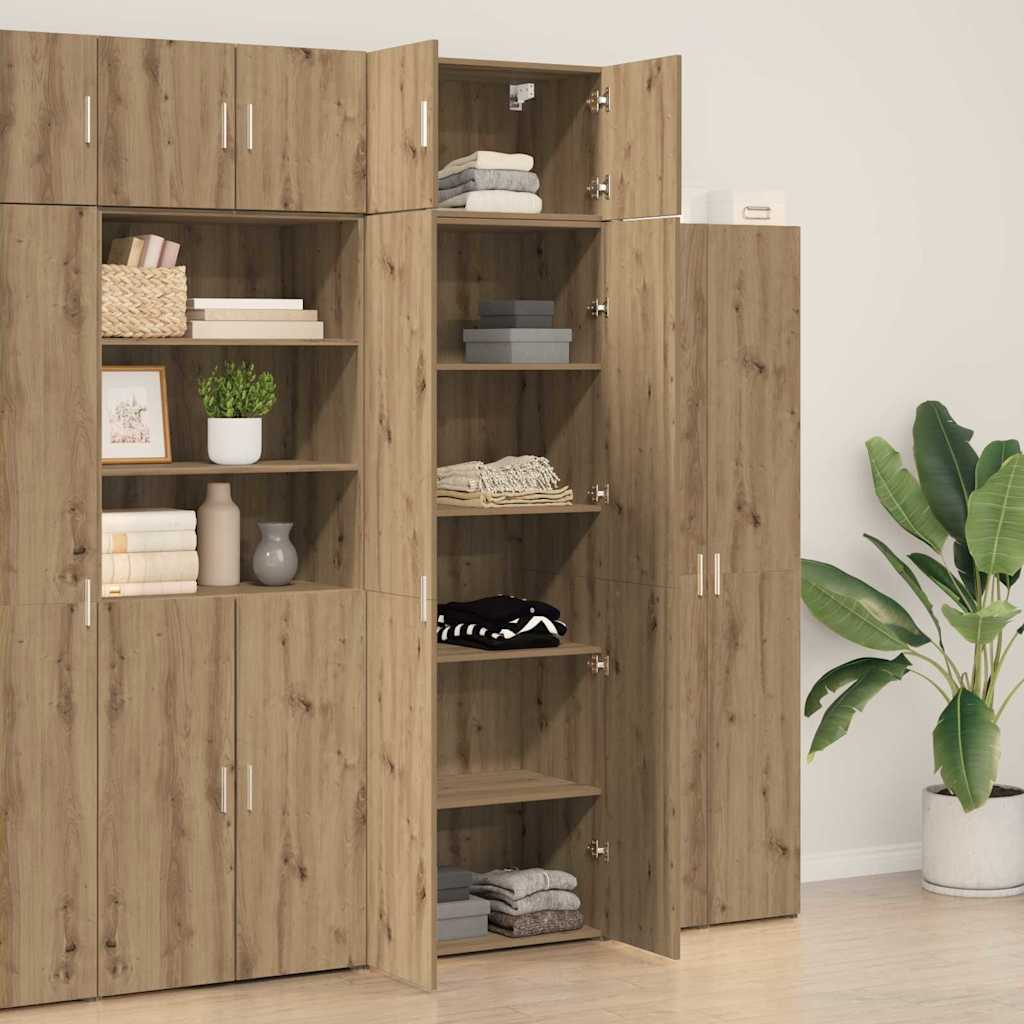 Storage Cabinet 3 pcs Artisan Oak