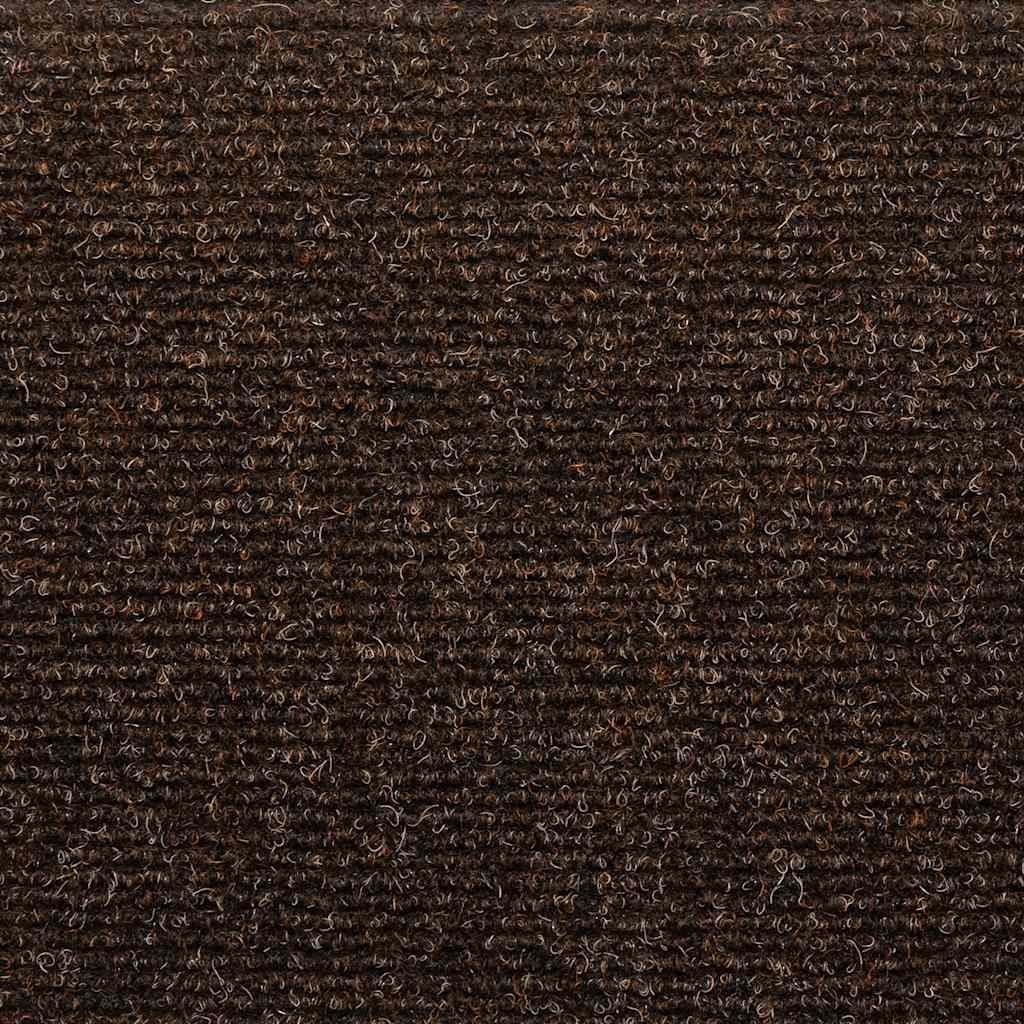 vidaXL Stair Mats Self-adhesive 20 pcs Brown 65x21x4 cm