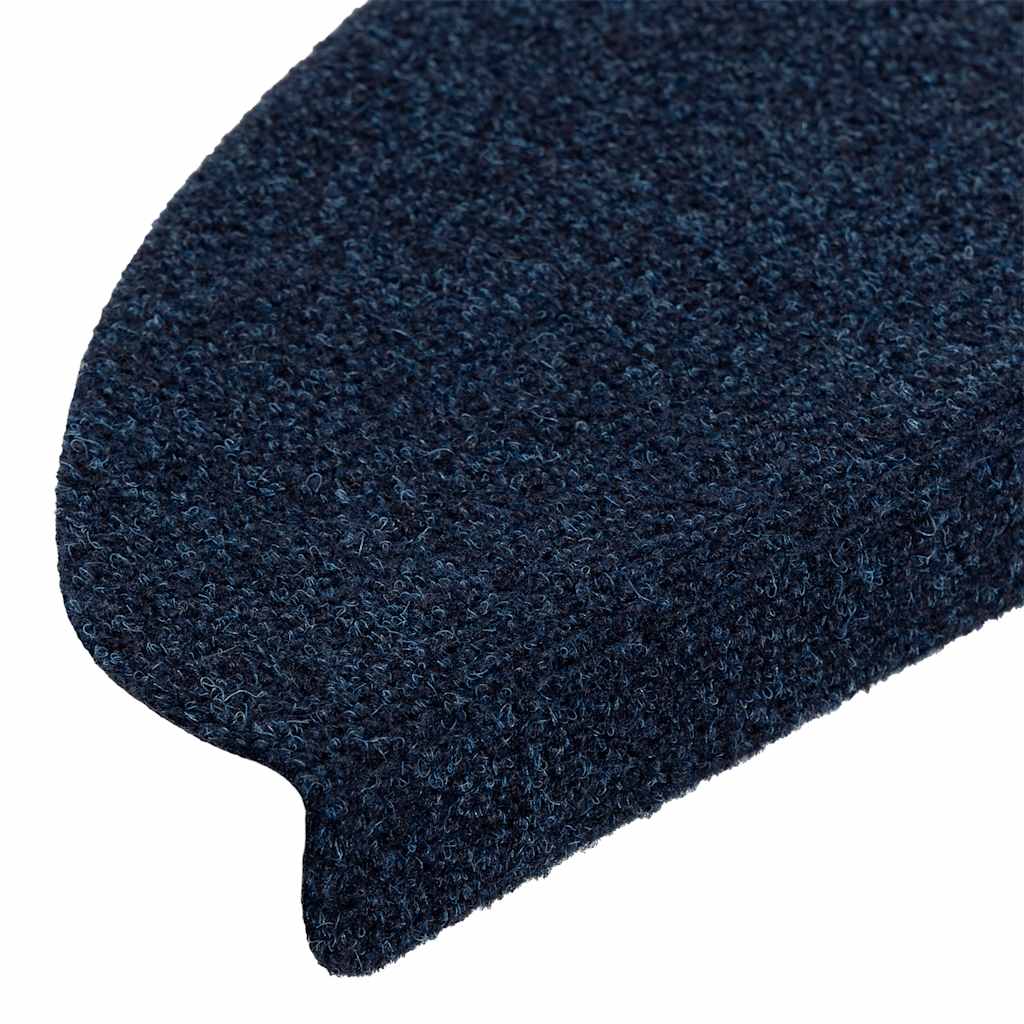 vidaXL Stair Mats Self-adhesive 20 pcs Navy 65x21x4 cm