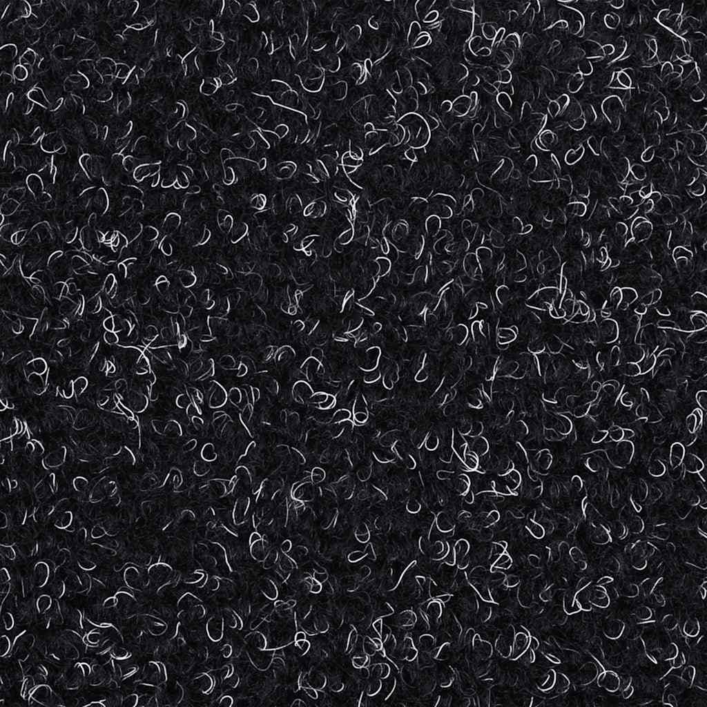 vidaXL Stair Mats Self-adhesive 30 pcs Black 65x21x4 cm